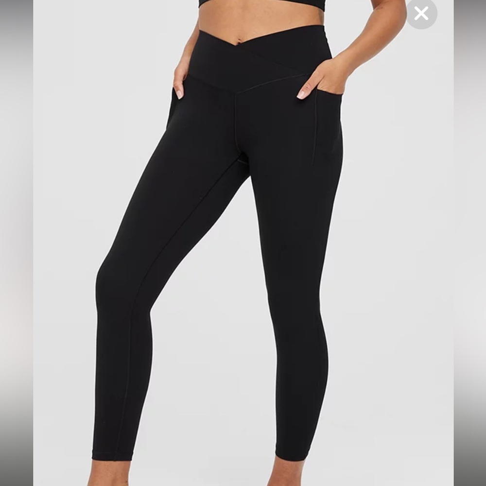 Offline aerie black crossover leggings